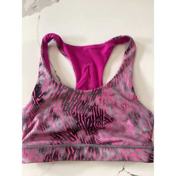 Lululemon Sz 2 Invigorate Bra Fluoro Pink Sports Bra Workout - Picture 2 of 5